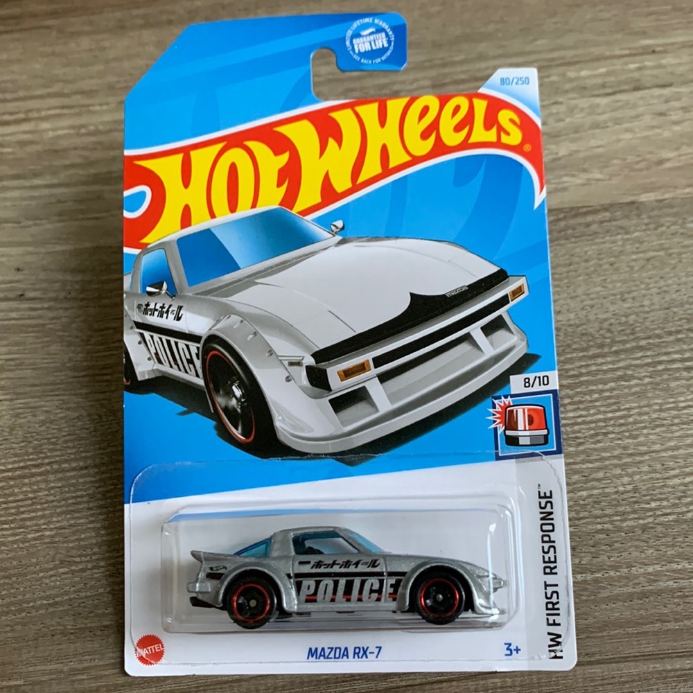 Hot Wheels Mazda RX7 RX 7 Family Dollar Tree Exclusive Cop Car Hotwheels 2024 🆕